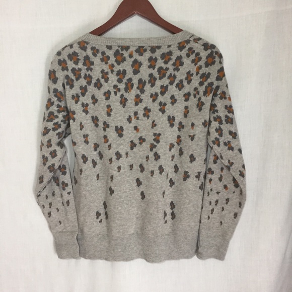 GAP Brooklyn Animal Print Leopard Wool Sweatshirt - Picture 3 of 7
